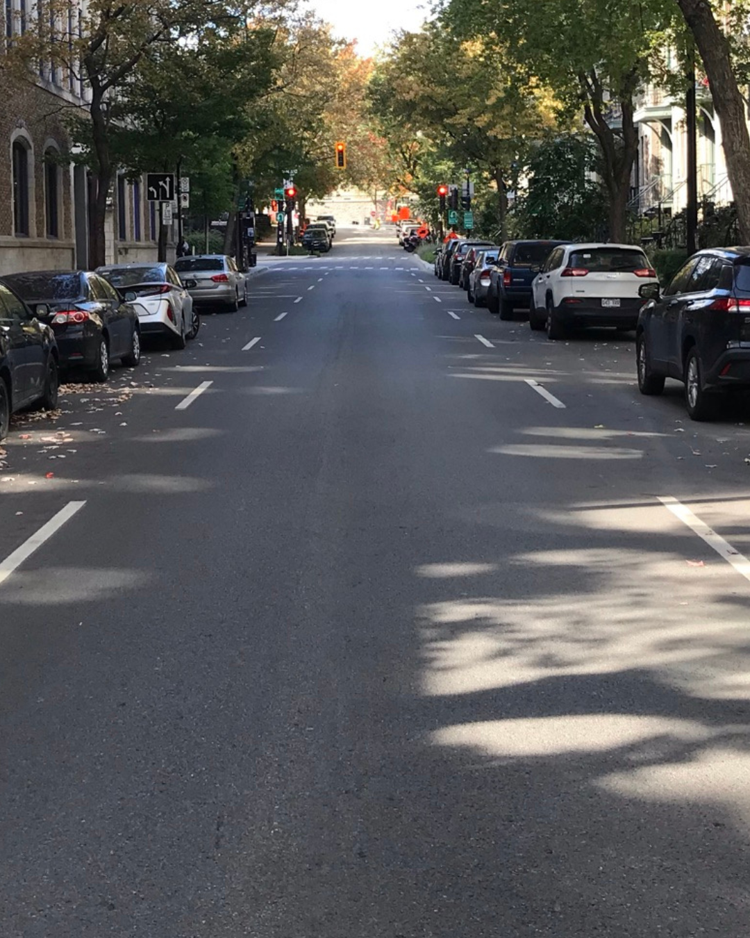 Enrobés HR dans une rue de Montréal